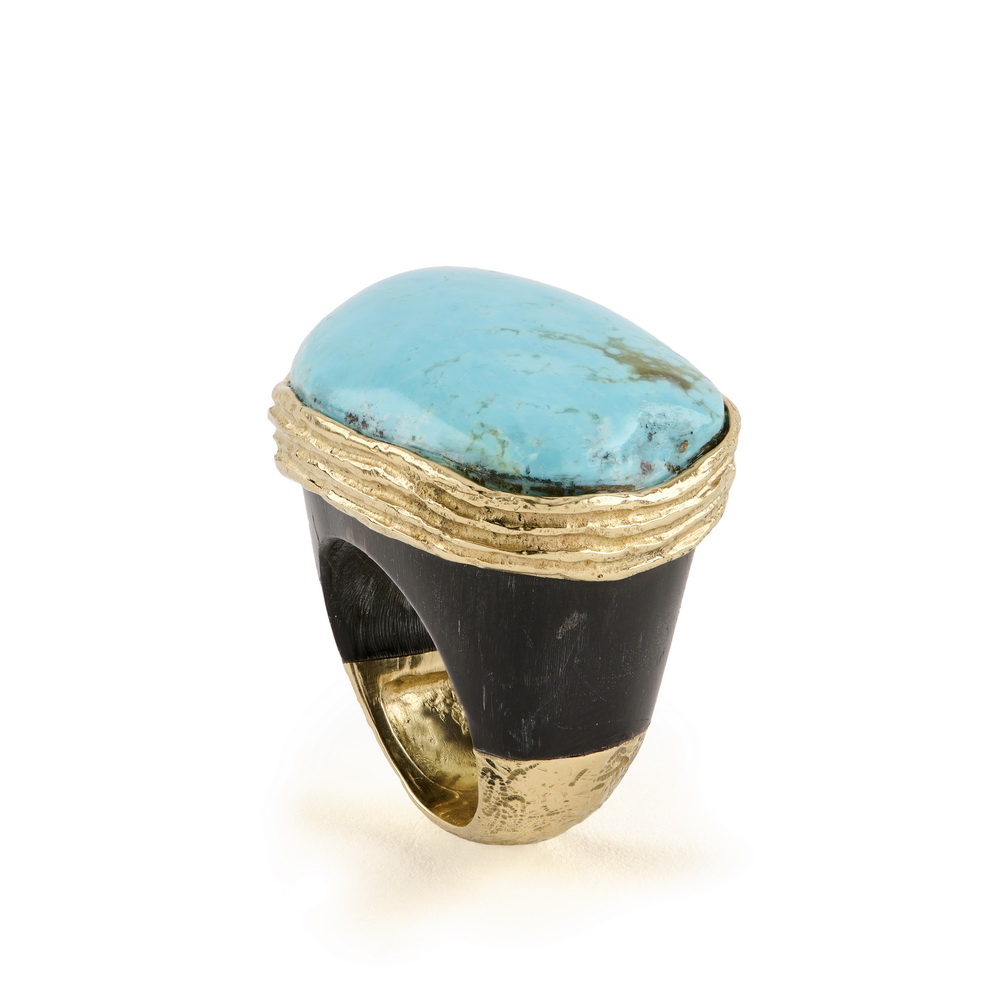 Turquoise Horn Ring